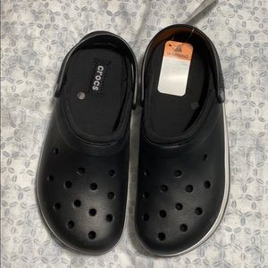 Crocs band lined NWT black size 11 Men’s